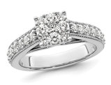 1.00 Carat (ctw SI1-SI2, G-H-I) Lab-Grown Diamond Engagement Ring in 14K White Gold